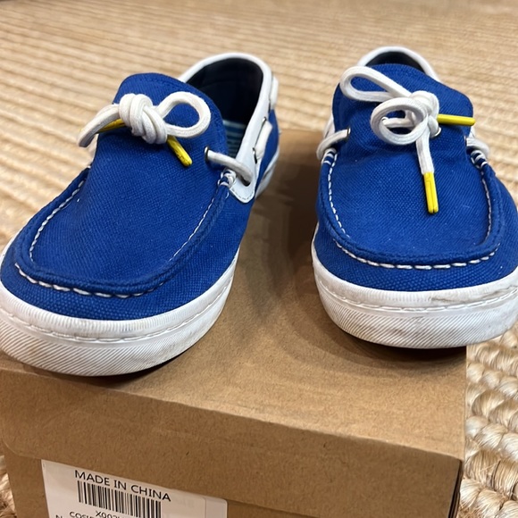 Cole Haan men canvas boat shoes 8M - Picture 4 of 12